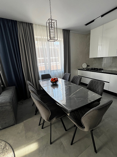 Деревянный стол Эудес 160(205)х90 сабия / черный фото покупателя 20