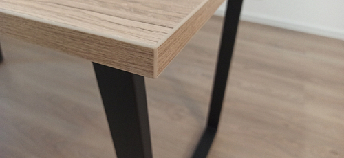 Деревянный стол Лота Лофт 140х80 черный матовый / бетон светлый фото покупателя 466