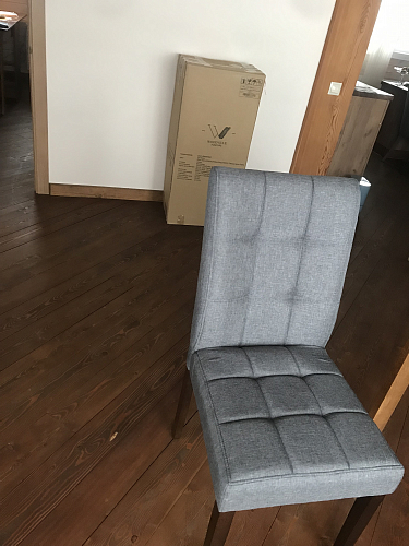 Стул Madina dark walnut / fabric grey фото покупателя 10