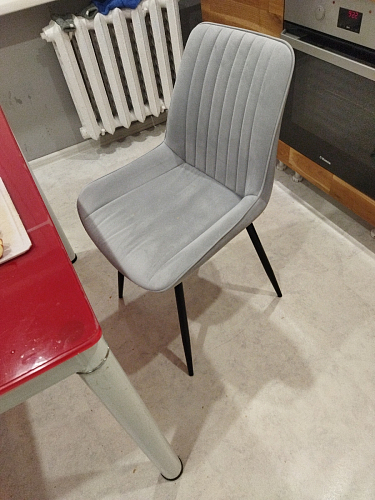 Стул на металлокаркасе Седа К кирпичный / черный фото покупателя 215