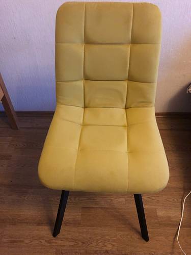 Стул на металлокаркасе Чилли К черный / зеленый фото покупателя 256