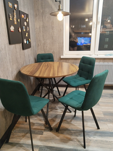 Стул на металлокаркасе Чилли синий / белый фото покупателя 1213