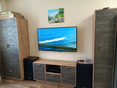 ТВ-тумба Эго Т-2 на подиуме дуб крафт золотой / белый глянец фото покупателя 5