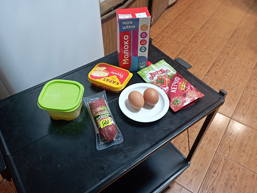 Столик сервировочный SC-5119 складной черный фото покупателя 24