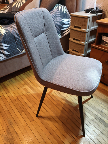 Комплект поворотных стульев Texas 1 светло-серый / черный 2 шт фото покупателя 2