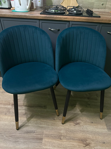 Стул на металлокаркасе Gabi 1 light purple / black фото покупателя 574