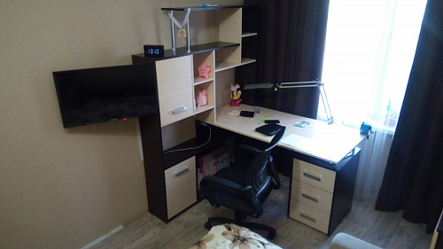 Компьютерный стол КС15 левый дуб сонома фото покупателя 39