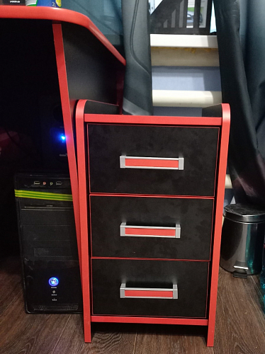 Тумба Ханна черная / красная  - Уцененный экземпляр фото покупателя 135