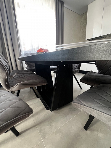 Стол на тумбе Эудес черный фото покупателя 22