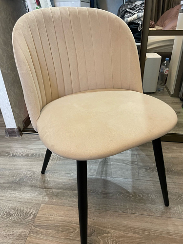 Стул на металлокаркасе Gabi latte / gold / black фото покупателя 140