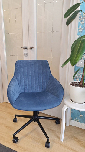 Компьютерное кресло Dublin/Дублин хром / вельвет серый фото покупателя 8