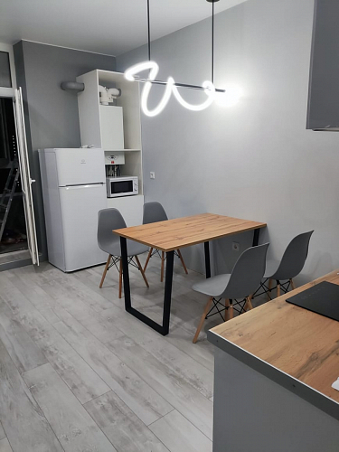 Деревянный стол Лота Лофт 120х75 белый матовый / дуб крафт золотой фото покупателя 824