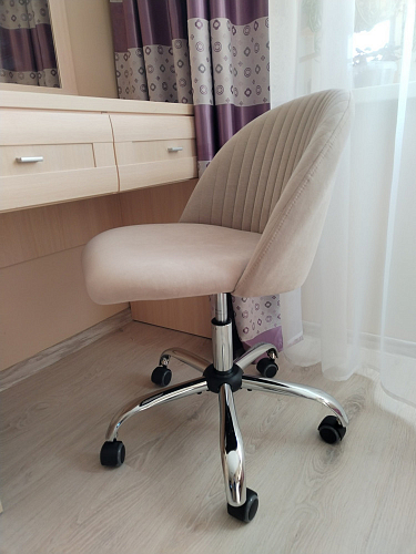 Компьютерное кресло Melody/Мелоди молочное фото покупателя 79