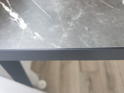 Стол Тринити Лофт 120 32 мм бетон / черный матовый фото покупателя 154