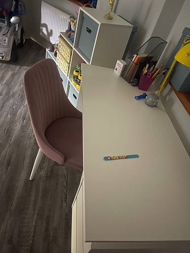 Стул на металлокаркасе Kora light blue / white фото покупателя 191