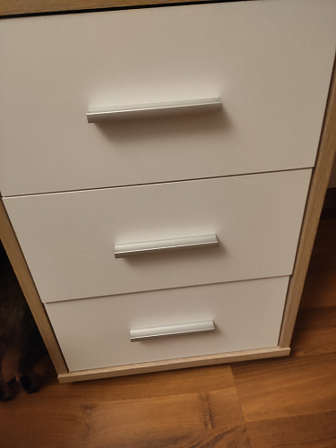 Компьютерный стол КСТ-16 левый дуб сонома / белый фото покупателя 52