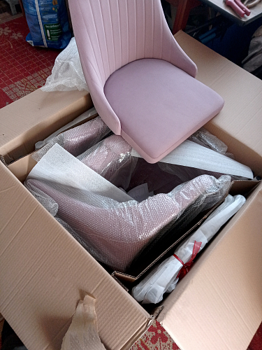 Стул на металлокаркасе Kora green / black фото покупателя 485