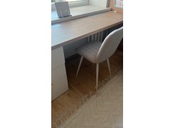 Стул на металлокаркасе Дани темно-серый / белый фото покупателя 13