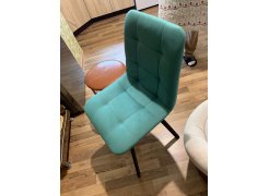 Стул на металлокаркасе Чилли синяя ткань / белый фото покупателя 185