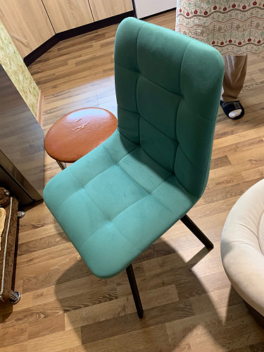 Стул на металлокаркасе Чилли зеленый / белый каркас фото покупателя 185