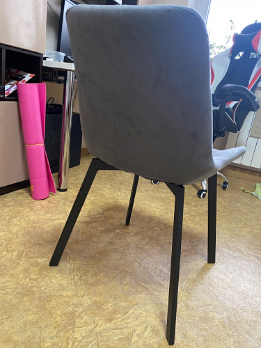 Стул на металлокаркасе Челси бежевый / черный фото покупателя 195