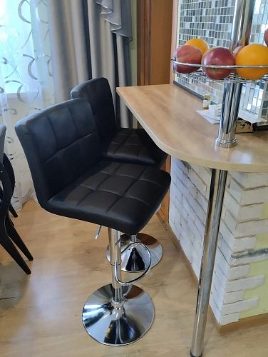 Барный стул Paskal white / chrome фото покупателя 7