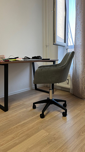 Деревянный стол Лота Лофт 140х80 дуб крафт табачный / черный матовый фото покупателя 785