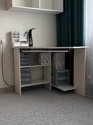 Компьютерный стол Джаз-29 белый фото покупателя 6