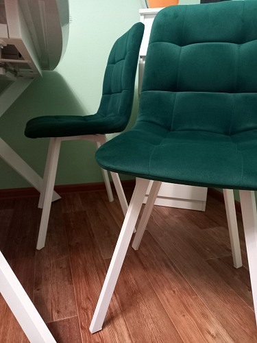 Стул на металлокаркасе Чилли светло-серый / белый каркас фото покупателя 291