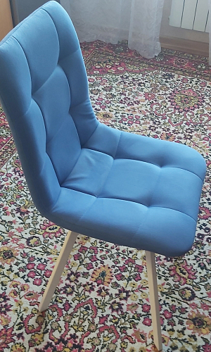 Стул на металлокаркасе Чилли К светло-серый велюр / черный каркас фото покупателя 1297