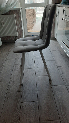 Стул на металлокаркасе Чилли К латте / белый фото покупателя 805