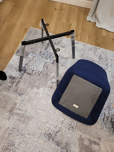 Стул на металлокаркасе Челси бирюзовый / черный фото покупателя 92