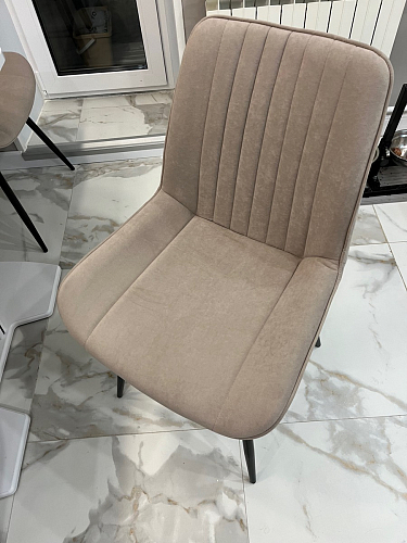 Стул на металлокаркасе Седа К латте / черный фото покупателя 196