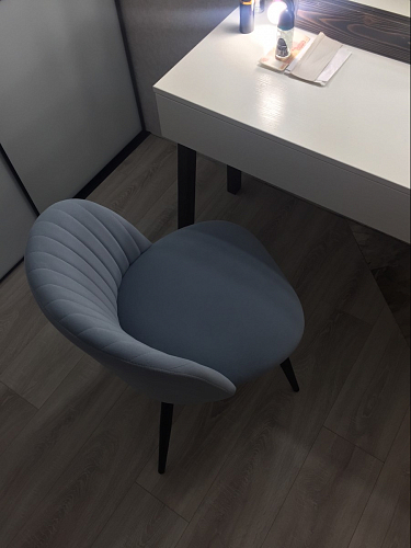 Стул на металлокаркасе Gabi 1 light purple / black / gold фото покупателя 327