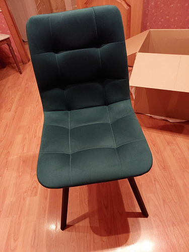 Комплект из "Стул на металлокаркасе Чилли розовый / черный каркас" 2 шт. фото покупателя 864