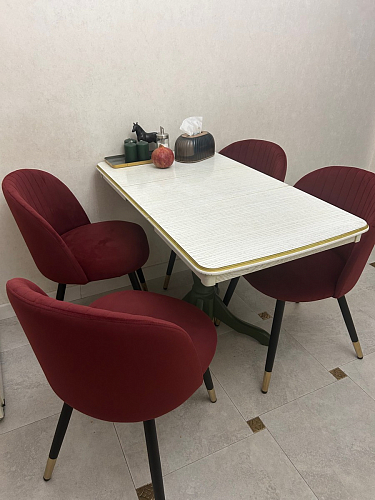 Стул на металлокаркасе Gabi-1 wine red / black фото покупателя 655