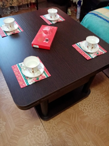 Стол-трансформер Виват дуб вотан / хром фото покупателя 16