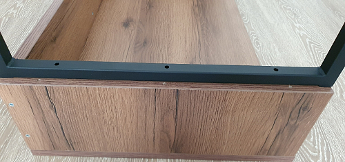 Письменный стол Ниа 115х60 бетон / черный матовый фото покупателя 3