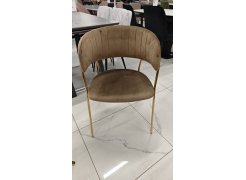 Стул на металлокаркасе Kamelia зеленый / золото из шоурума 3