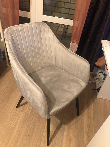 Стул на металлокаркасе Slam dark beige фото покупателя 54