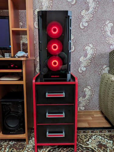 Тумба Ханна черная / красная - Уцененный экземпляр фото покупателя 107