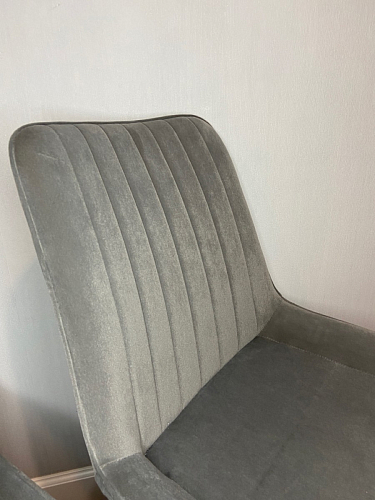 Стул на металлокаркасе Seda 1 green / gold / black фото покупателя 64