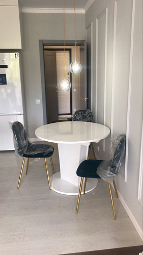 Стул на металлокаркасе Dabl wine red фото покупателя 23