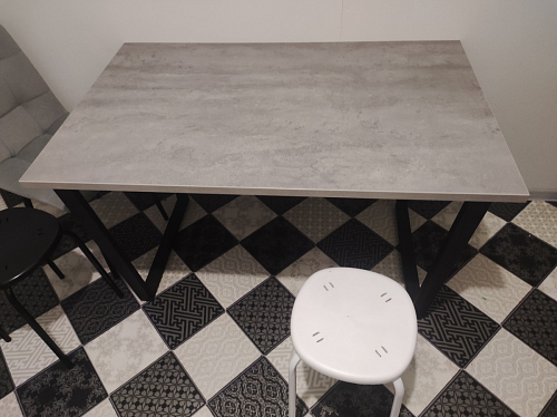 Стол раскладной Лота Лофт 120 25 мм юта / черный матовый фото покупателя 895