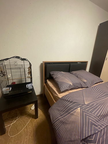 Двуспальная кровать Клауд 160х200 парящая дуб крафт золотой / антрацит фото покупателя 541