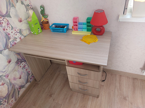 Стол письменный Бриз МДФ волна лайм / ясень светлый фото покупателя 105