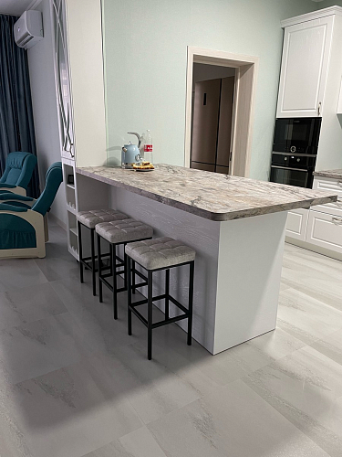 Барный стул Лофт линкольн белый / белый матовый фото покупателя 21