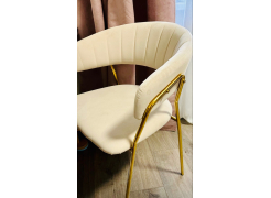 Стул на металлокаркасе Kamelia темно-серый / золотой фото покупателя 31