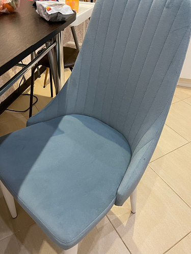 Стул на металлокаркасе Kora light purple / black фото покупателя 49