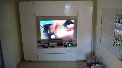 Готовая гостиная Румба белый / белый глянец  - Уцененный экземпляр фото покупателя 142